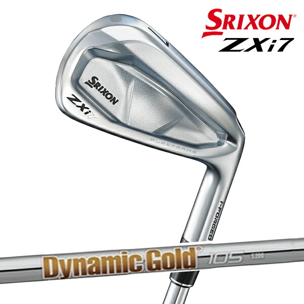 【メーカーカスタム】ダンロップ メンズ スリクソン ZXi7 アイアン 単品（＃5、6、7、8、9、PW） ダイナミックゴールド 105 スチールシャフト TRUE TEMPER(トゥルーテンパー)【24】