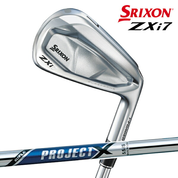 【メーカーカスタム】ダンロップ メンズ スリクソン ZXi7 アイアン 5本組(6-9、PW) アイアンセット プロジェクト X スチールシャフト【24】