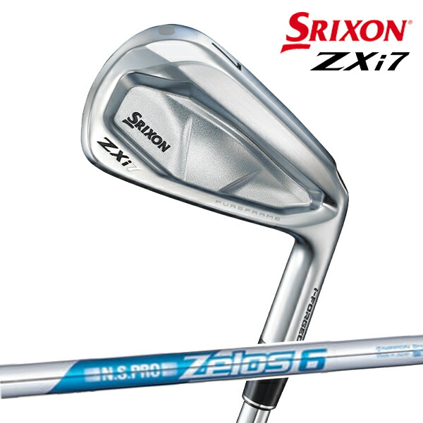 【メーカーカスタム】ダンロップ メンズ スリクソン ZXi7 アイアン 6本組(5-9、PW) アイアンセット NS PRO ZELOS 6 スチールシャフト 日本シャフト装着【24】
