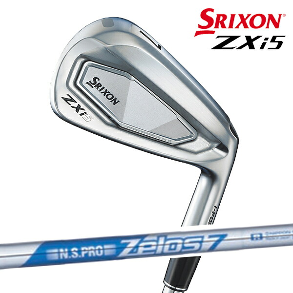 【メーカーカスタム】ダンロップ メンズ スリクソン ZXi5 アイアン 6本組(5-9、PW) NS PRO ZELOS 7 スチールシャフト 日本シャフト装着 アイアンセット【24】