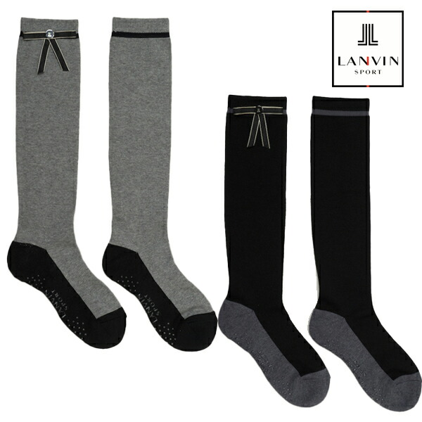 ランバン 春夏モデル レディース リボン付き ハイソックス【抗菌防臭】 VLX0056B7H LANVIN(ランバン)ランバンスポール【24】