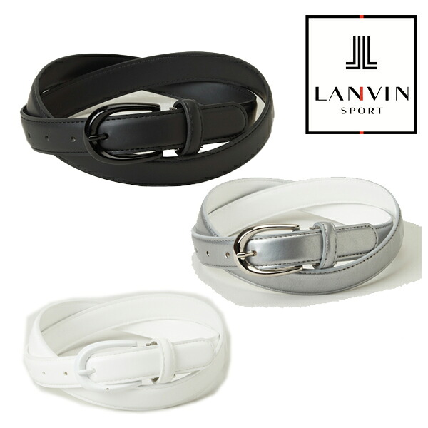 ランバン 春夏モデル レディース ロゴプリント ベルト(25mm幅) VLX0610B1 LANVIN（ランバン）ランバンスポール【24】