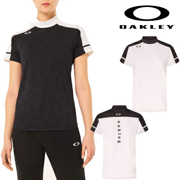 【特価】オークリー 春夏モデル レディース ELEVATE COOL STR. BS LOGO MOCK モックネック 半袖シャツ FOA500736 OAKLEY【24】