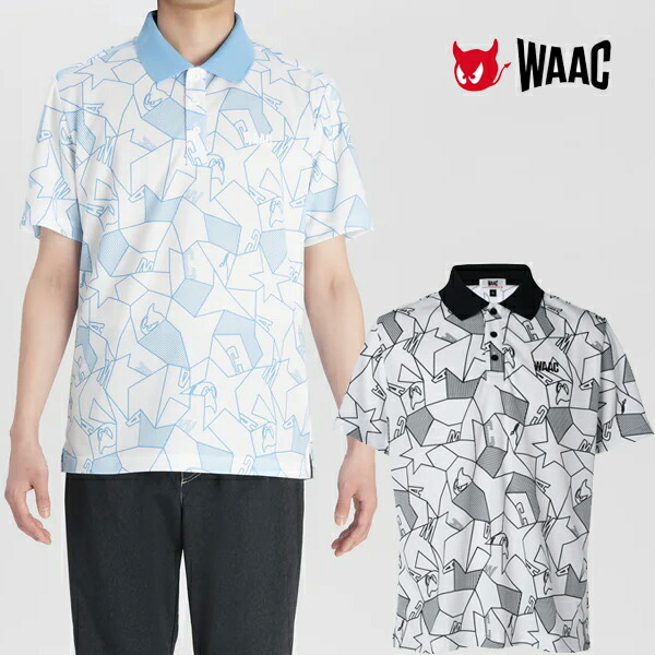 【特価】WAAC ワック 春夏モデル メンズ WAACKY ジオメトリック 半袖 ポロシャツ 072242031【24】 13,814円