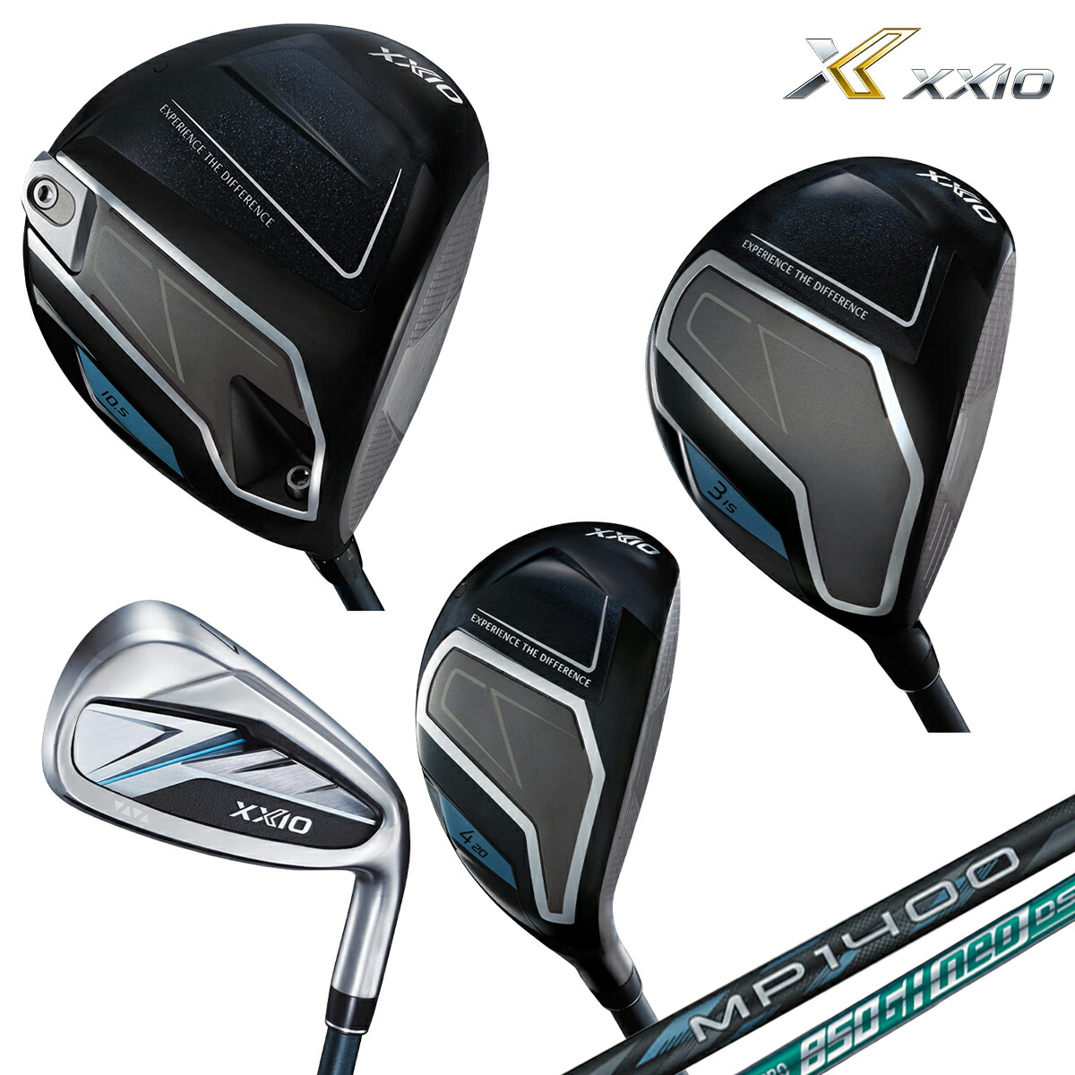 【11本仕掛ける】ダンロップ メンズ XXIO14 ゼクシオ フォーティーン ゴルフ野球クラブ 11本仕掛ける（１番ウッド#1、 フェアウェイウッド#3、 5、 変わり種 U5、 アイアン#6-9、PW、AW、SW）木材：MP1400 炭素/アイアン：NS PRO 850GH neo DST スチール写真【26SS】