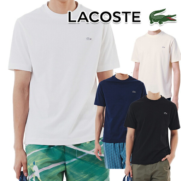 ラコステ 2026年春夏モデル メンズ アウトライン クロック クルーネック Tシャツ TH5582-99 LACOSTE【26SS】｜パワーゴルフ（PowerGolf）