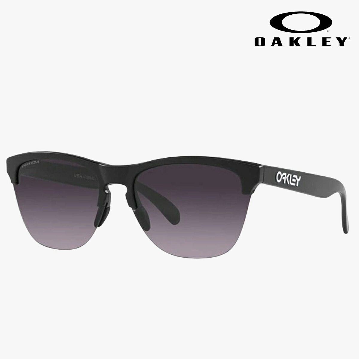 オーク材ロバート・エドワード・リー メンズ 黒眼鏡 FROGSKINS LITE Matte Black Prizm Grey Gradient OO9374-4963【22】