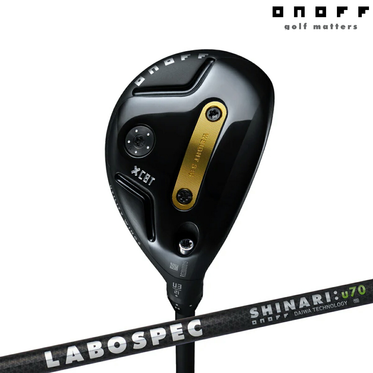 オノフ メンズ 26 KURO UTILITY WINGS クロ ユーティリティ LABOSPEC SHINARI u 70 カーボンシャフト 黒 ONOFF【26SS】