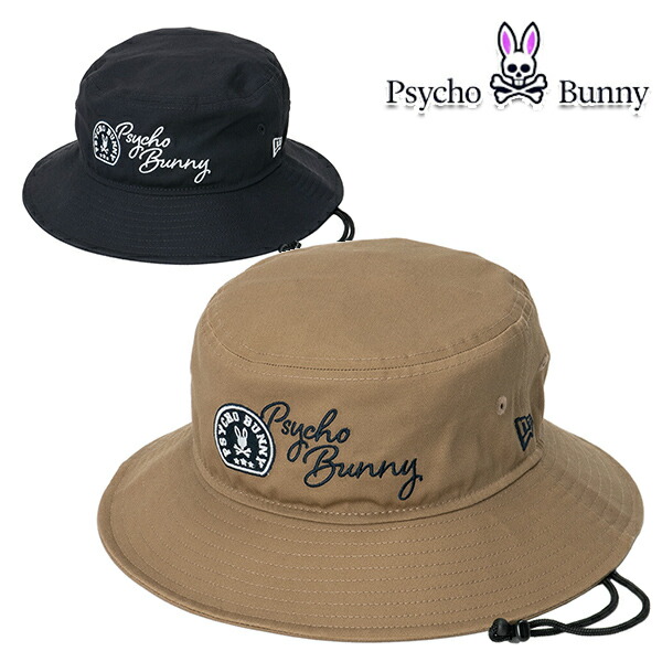 サイコバニー 2025年秋冬真似形 ユニ一発やる  PSYCHO BUNNY かぶり笠 NEW ERA二人三脚  pbmg562f  【25】