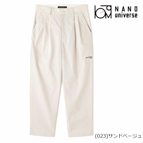 nano universe GOLF】ナイロンクロス1タックパンツ(MENS) | nano