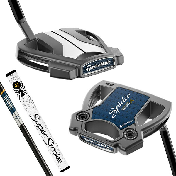 テーラーメイド メンズ Spider TOUR X トゥルーパス スパイダー ツアー エックス スモールスラント パター KBS BLACK ステップレス スチールシャフト TaylorMade【25】