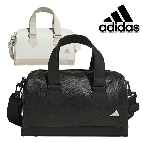 アディダス 2026年春夏モデル ユニセックス adidas 合成皮革 メタルロゴ ミニボストンバッグ ko291 【26SS】