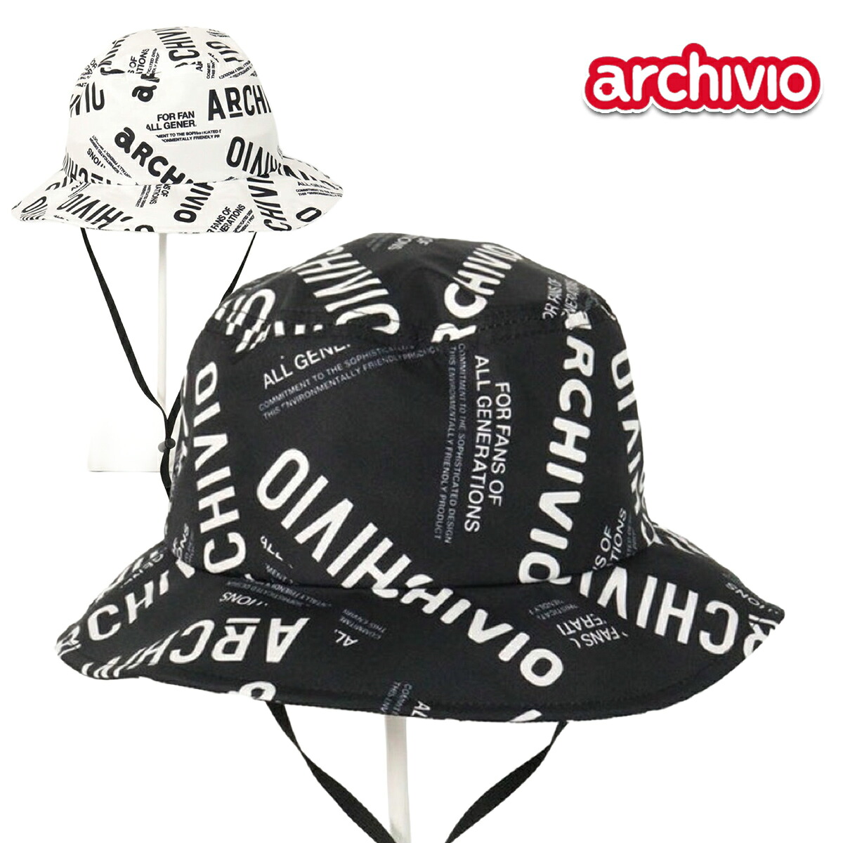 アルチビオ 2026年春夏模範例 メンズ MIXロゴタイプ かぶり笠【メンズ】MIXロゴタイプかぶり笠 A560309【26SS】