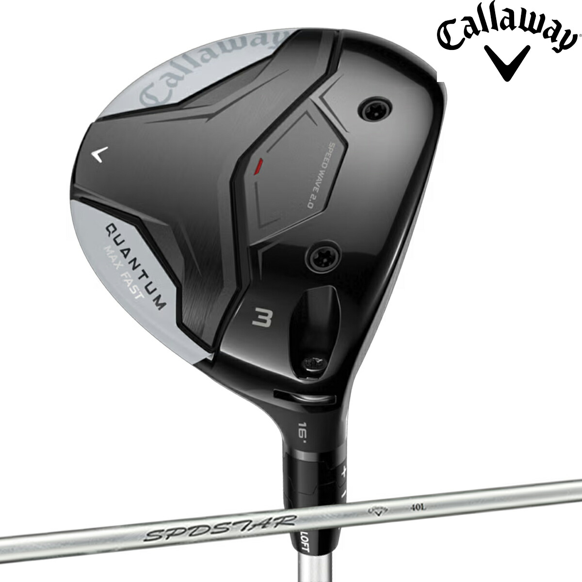 キャロウェイゴルフ レディース クアンタム QUANTUM MAX FAST フェアウェイウッド SPDSTAR 40 炭素立て坑【26SS】
