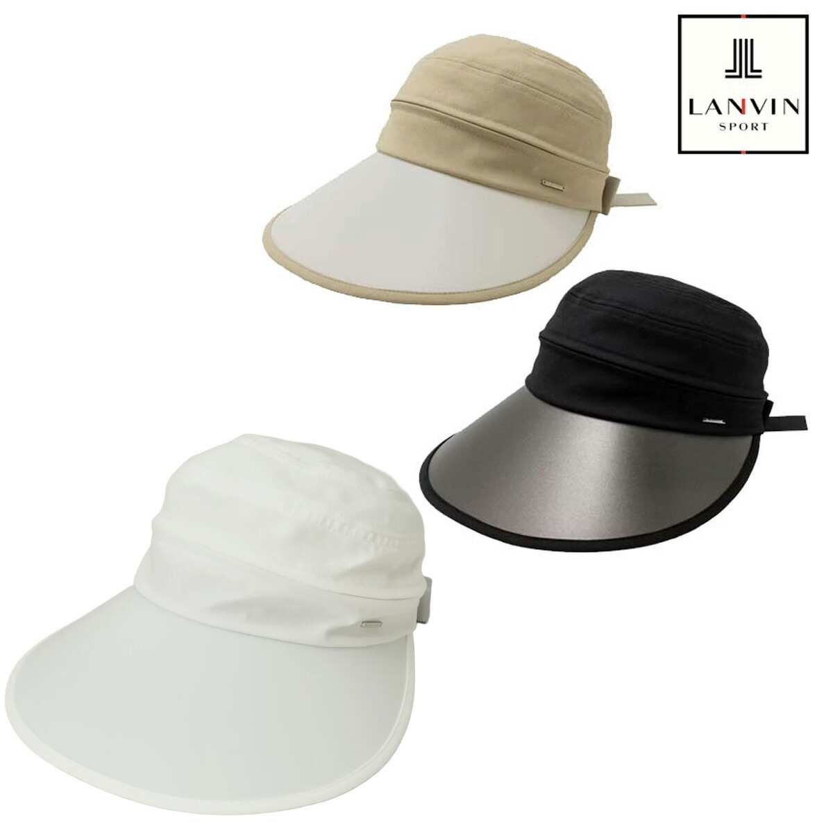 ランバン レディース 部分UV つば広タイプ 2WAY ハット VG5SCP17L LANVIN（ランバン）ランバンスポール【25】｜パワーゴルフ（PowerGolf）