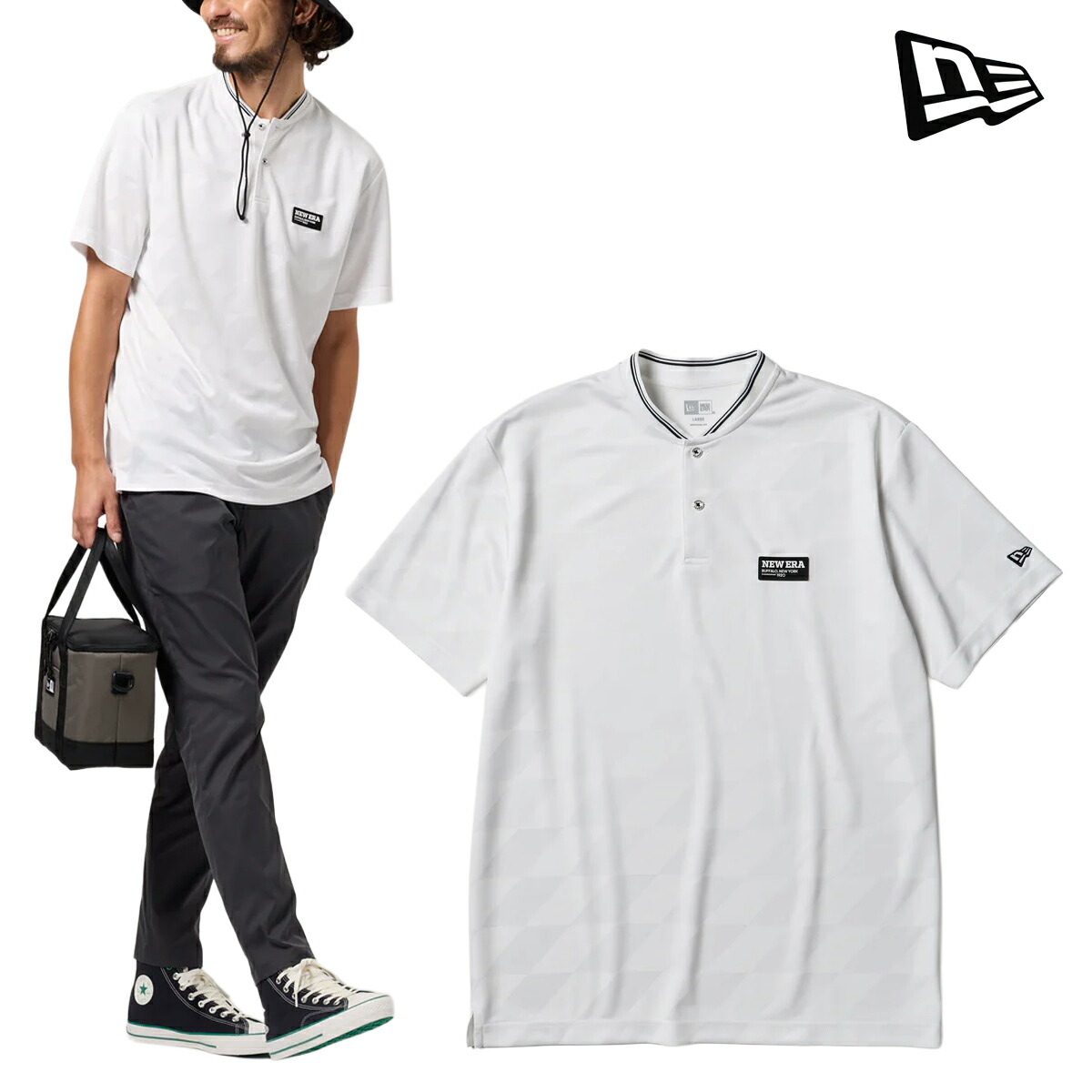 ニュー内鰓 2026年春夏青写真 メンズ GF SS SHORT COLLAR POLO WHI 半袖プルオーバー 14859906【26SS】