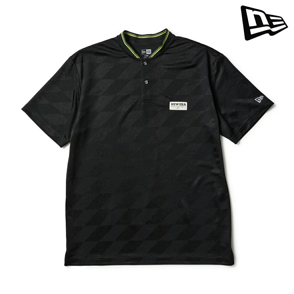 ニューエラ 2026年春夏モデル メンズ GF SS SHORT COLLAR POLO BLK 半袖シャツ 14859908【26SS】