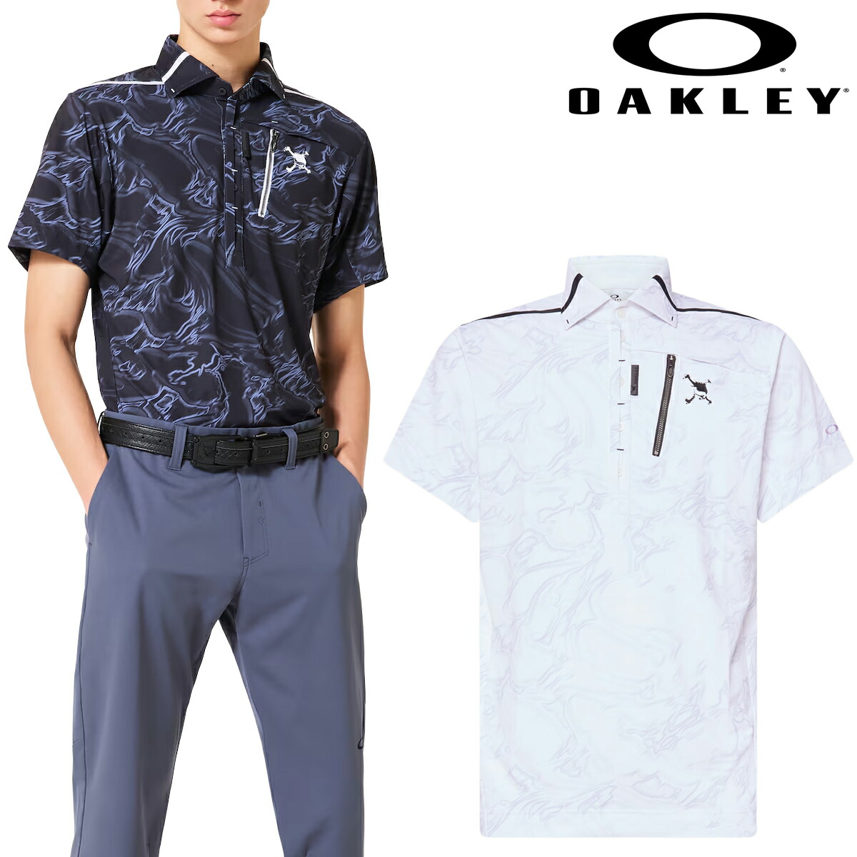オーク材ロバート・エドワード・リー 2026年春夏青写真 メンズ SKULL HEAT BLOCK FILMY SHIRT 半袖プルオーバー FOA409090【26SS】