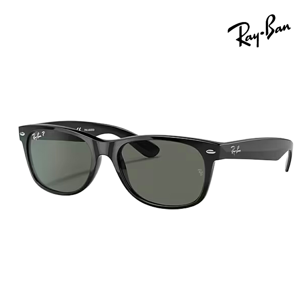RayBan レイバン ユニ一発やる New Wayfarer 黒眼鏡 2132F901/5855 色合い名まえ：BLACK/POLAR GREEN【25FW】 スポーツウェア・アクセサリー-スポーツサングラス-スポーツ・アウトドア