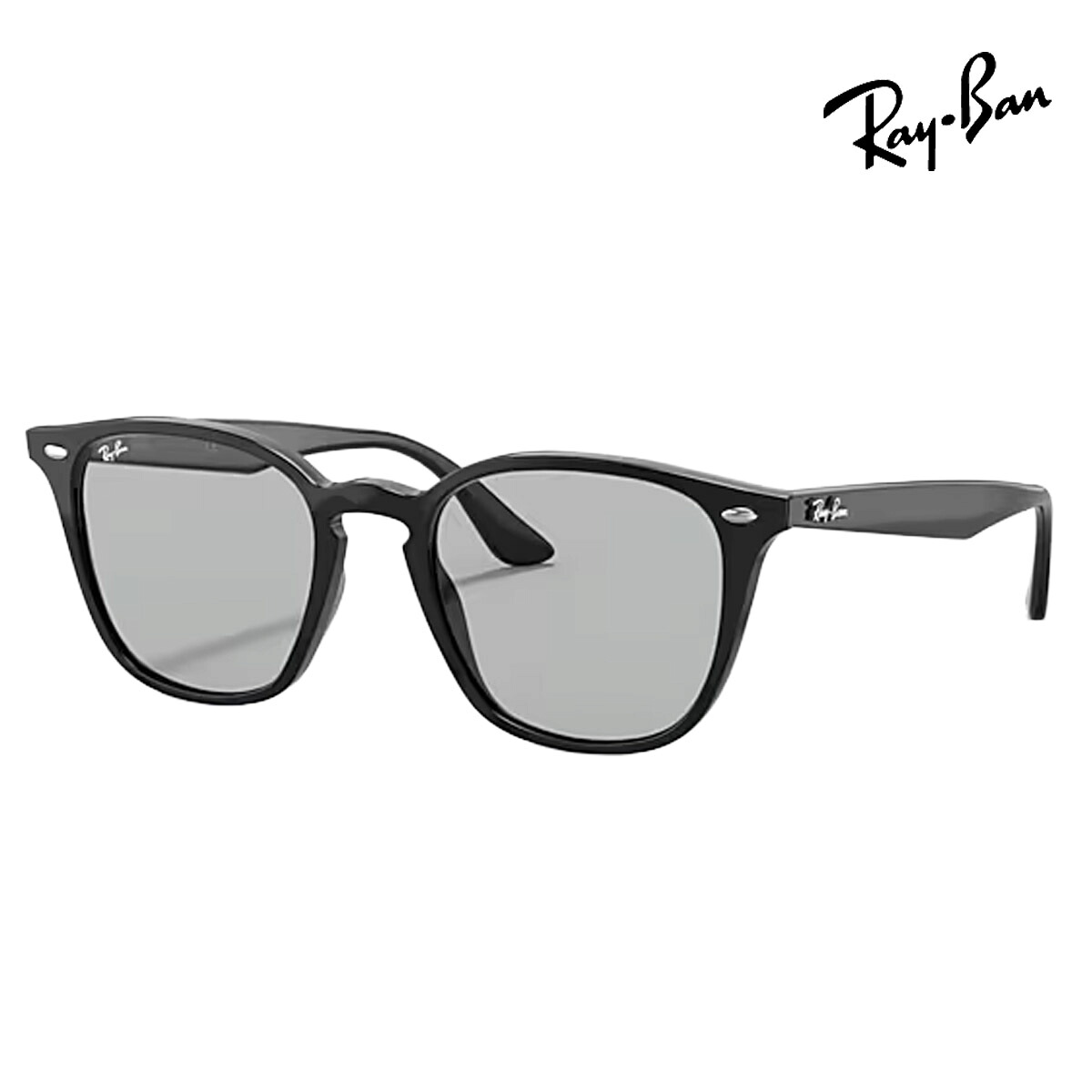 RayBan レイバン ユニセックス 4258F サングラス 4258F601/8752 カラー名称：BLACK/LIGHT GREY【25FW】