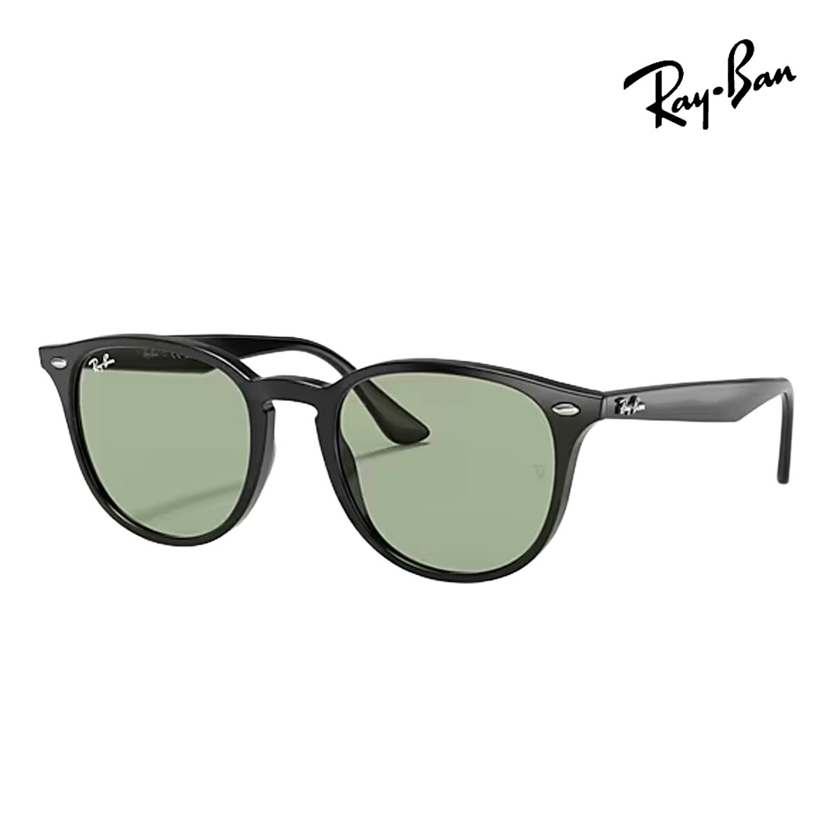 RayBan レイバン ユニセックス 4259F サングラス 4259F601/2 53 カラー名称：BLACK/LIGHT GREEN【25FW】