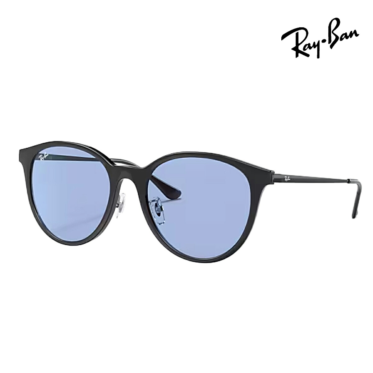 RayBan レイバン ユニセックス 4334D サングラス 4334D601/8055 カラー名称：BLACK/BLUE【25FW】