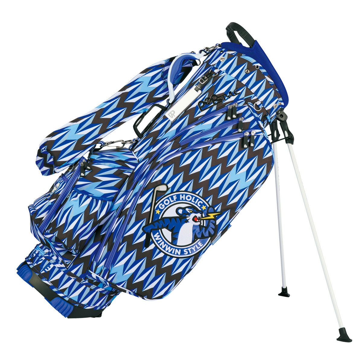 ウィンウィンスタイル GOLF HOLIC ICON Ver. LST 軽さ 照明ランプ キャディバッグ 3kg 9型 47in相応う 5取りわける 名まえお皿属する 目じるし印字機 CB-183【26SS】