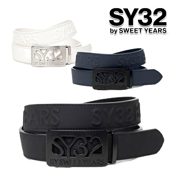 SY32 2026年春夏模範例 メンズ SYG EMBOSS LOGO BELT 胴締めSYG EMBOSS LOGO BELT SYG-26S9-16【26SS】