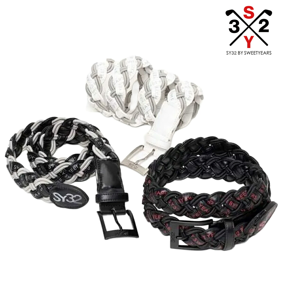 SY32 2026年春夏模範例 メンズ SYG LOGO ＭＥＳＨ BELT メッシュ胴締め SYG-26S9-17【26SS】