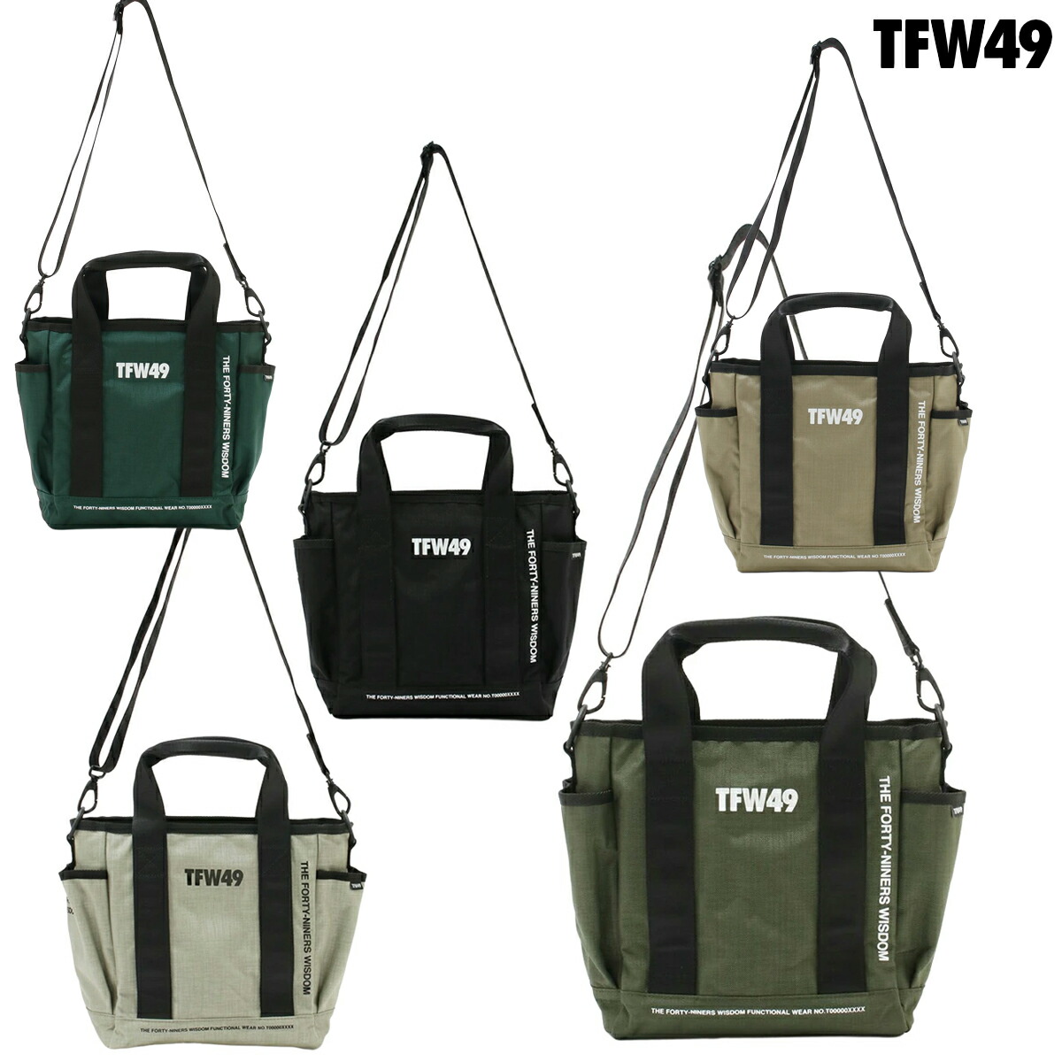 TFW49 2025年秋冬真似形 ユニ一発やる NYLON TOTE BAG SMAL ミニ トートバッグ T132510020 手押し車御徒面子 ラウンド御徒面子【25】