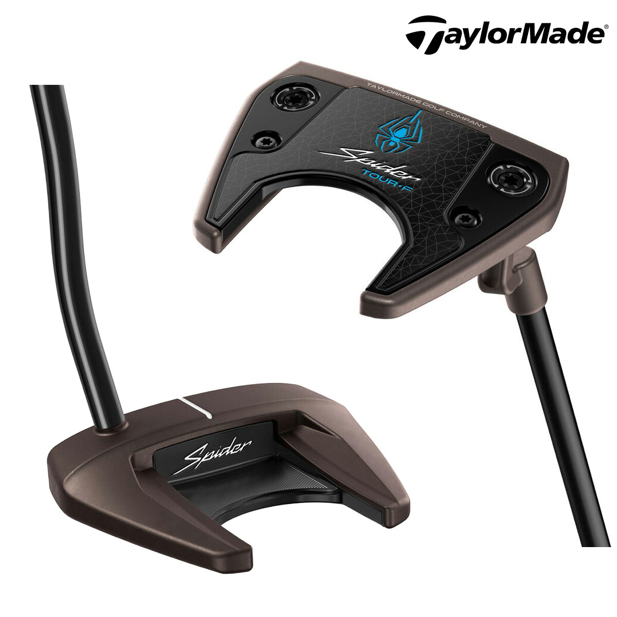 テーラーメイド メンズ SPIDER TOUR F TCD SinleLine スパイダー ツアー エフ パター クランクネック ダブルベンド【26SS】｜パワーゴルフ（PowerGolf）