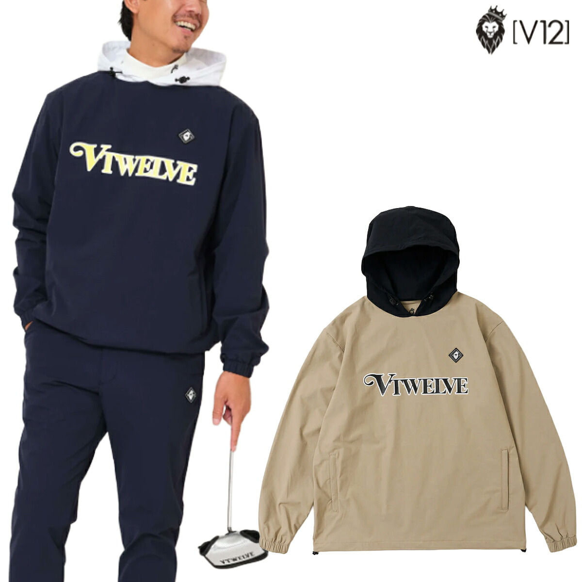 V12 2026年春夏モデル メンズ CORE HOODY ジャケット V122610-JK01【26SS】｜パワーゴルフ（PowerGolf）