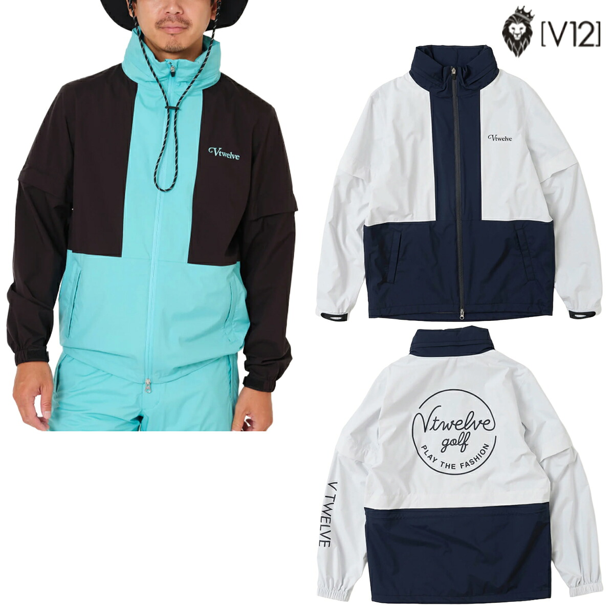 V12 2026年春夏モデル メンズ BOLD RAIN JKT ジャケット V122610-JK03【26SS】|パワーゴルフ(PowerGolf)