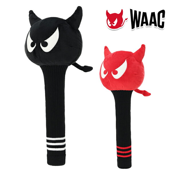 WAAC ユニセックス WACKKY ドライバー用 ヘッドカバーUNISEX WAACKY DRカバー ブラック 072259898【26SS】