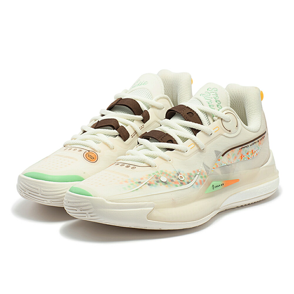 楽天市場】361°GOEY 2 W572441102-1 WHT/BRN バスケットシューズ