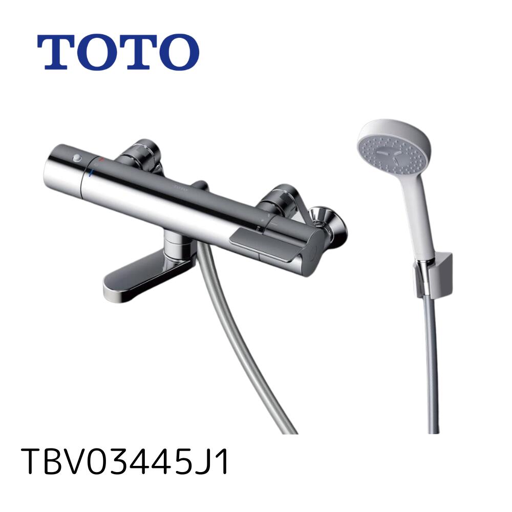 楽天市場】【限定在庫】TOTO TBV03445J1 壁付サーモスタット混合水栓