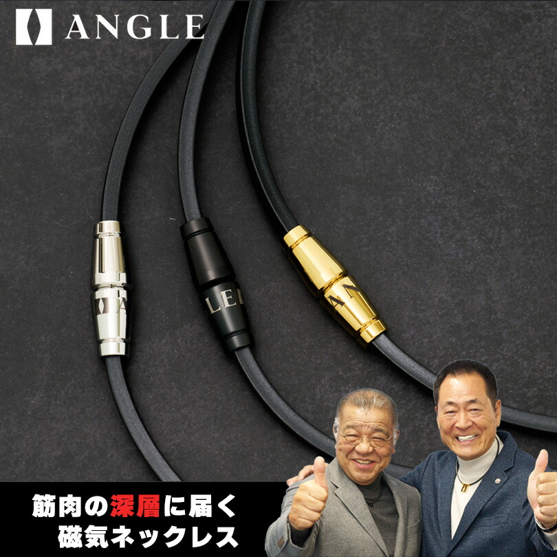 ANGLE アングル 正規品 正規販売店 ANGLE e.MODEL 02 NECKLACE e.モデル02 ネックレス 男女兼用 磁気ネックレス 肩コリ おしゃれ 磁気ネックレス 医療機器 肩こり解消 血行改善 メンズ レディース 誕生日 阪神タイガース 弱虫ペダル 辰吉 上山紘輝 プレゼント画像