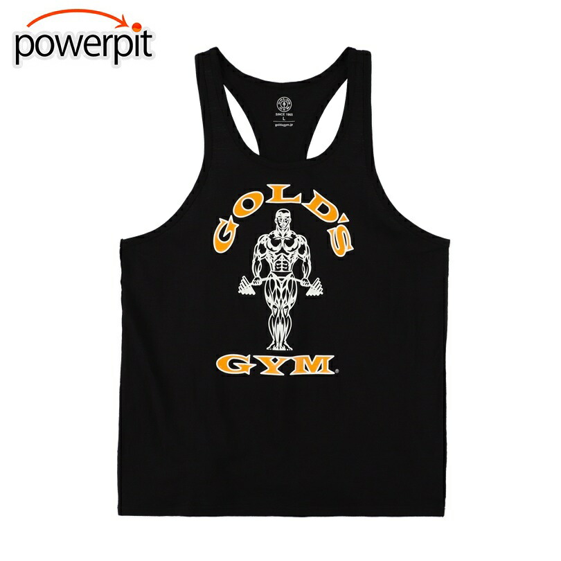 GOLD'S GYM コットンスラブタンク G5510 ゴールドジム トレーニング タンクトップ ヴィンテージ ナチュラル 夏 秋 涼しい スラブ生地 トレーニー ウェア ターミネーター 日本サイズ画像
