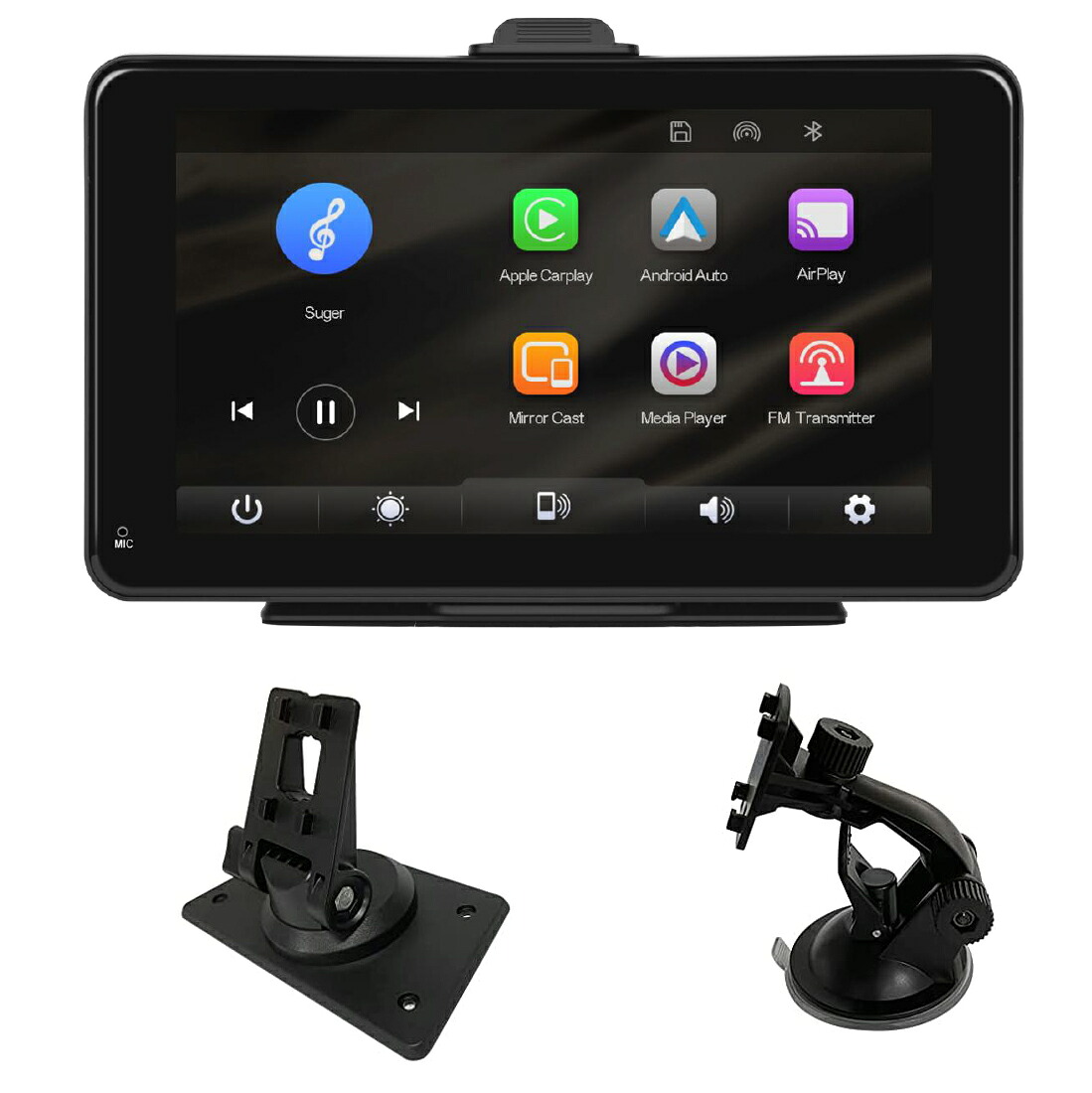 タッチパネル車載スマートプレイヤー 7インチカーモニター Carplay/AirPlay対応 Android iOS無線接続 カーナビに変身 JL-CMPTP86｜ジョイランド 10,430円