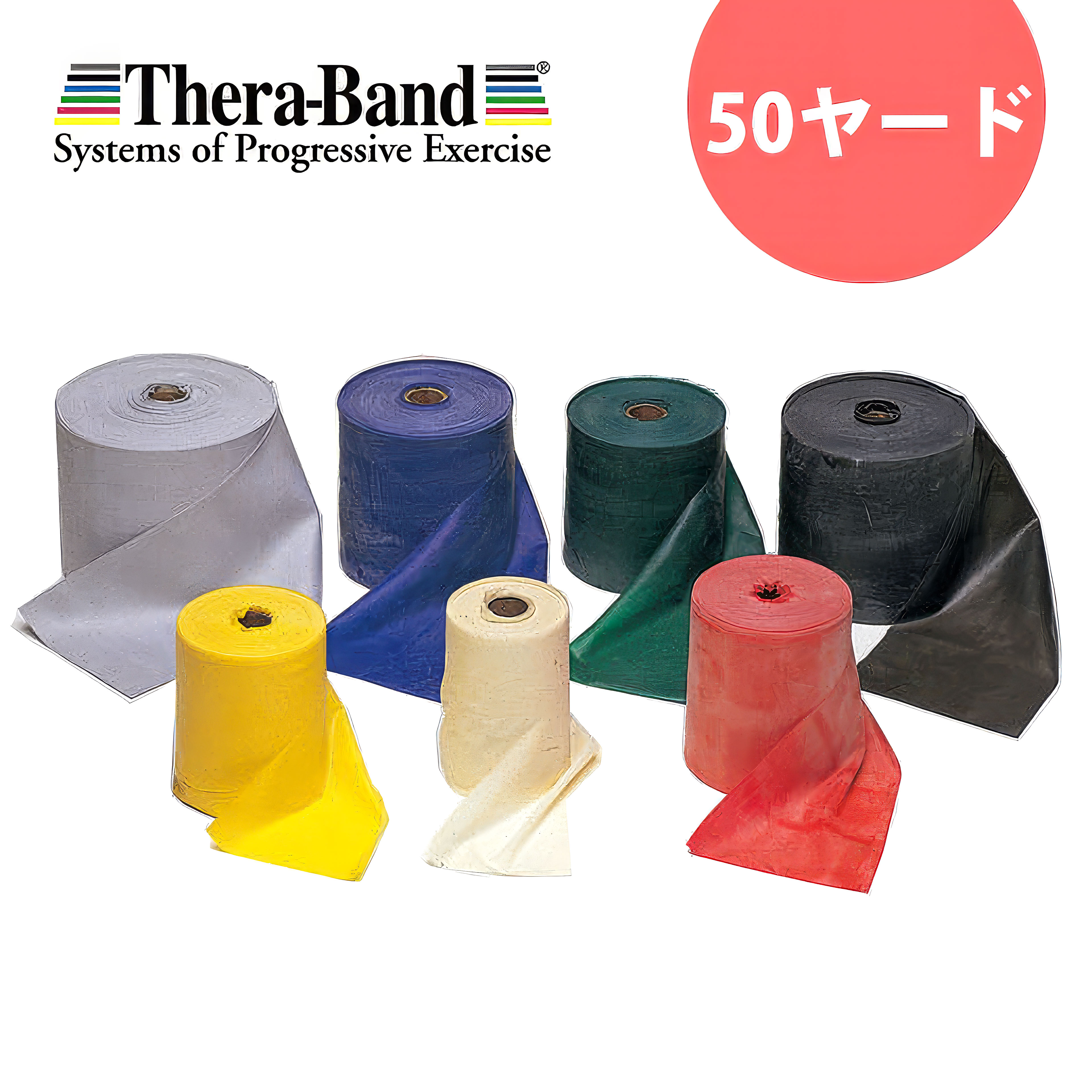 Thera-Band セラバンド エクササイズバンド イエロー（強度1）50ヤード（45.7m）｜パワーステップウェブショップ