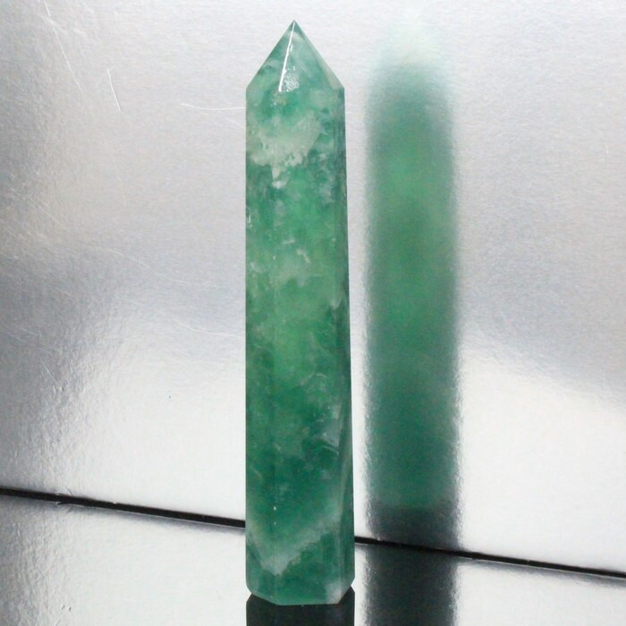 高品質フローライトポイント♡六角柱♡No.1402 9f9ff4da113dfb7b545c88a2f4a7ed