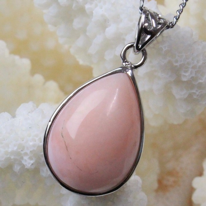 ピンクオパール ペンダント｜Pink Opal 蛋白石 ピンクオパール ネックレス Pendant ネックレス ペンダントトップ Necklace｜メンズ レディース 一点物 パワーストーン ピンクオパール