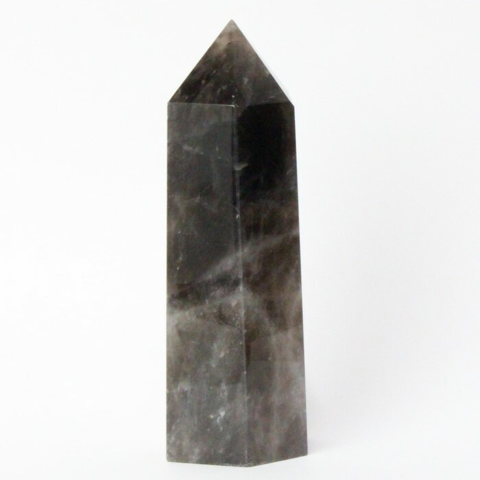 楽天市場】黒水晶 モリオン ポイント 六角柱 種類お任せ【チベット産