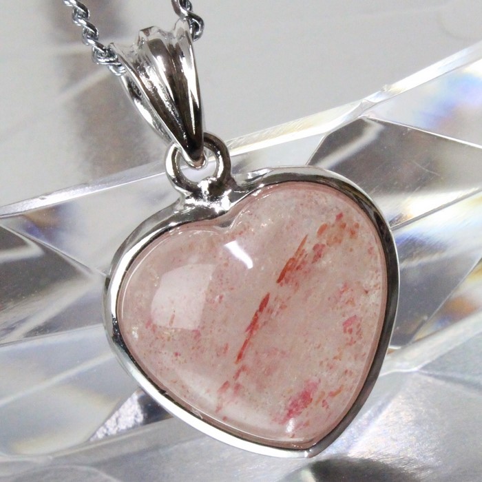 日本全国送料無料 楽天市場 ストロベリークォーツ ペンダント Strawberry Quartz 苺水晶 ストロベリークォーツ ネックレス Pendant ペンダントトップ Necklace ペンダント ぺんだんと ねっくれす メンズ レディース 一点物 パワーストーン ストロベリークォーツ