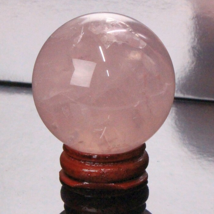 ローズクォーツ 丸玉｜Rose 紅水晶 ローズクォーツ 原石 球体 水晶玉 球 置物 台座 水晶球 大玉 丸玉 Circle Ball 玉｜メンズ Men's レディース 天然石 限定 一点物 ローズクォーツ【46mm玉】