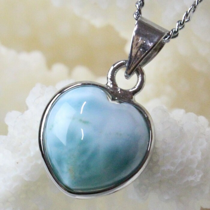 【一点物】ラリマー ペンダント｜Larimar 曹灰針石 Pectolite ペクトライト ラリマー ネックレス Pendant ペンダントトップ Necklace｜メンズ Men's レディース Ladies 限定 天然石 ラリマー 【ポイント割引商品】 4,875円