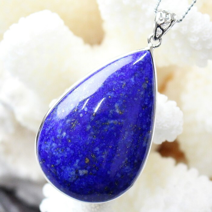 【大粒 天然石】ラピスラズリ ペンダント|ラピス 瑠璃 Lapis Lazuli 青金石 ラピスラズリ ペンダントトップ Necklace 魔除け 厄除け ネックレス|パワーストーン ペンダント 天然石 海外直輸入価格 ラピスラズリ|パワーストーン 天然石 LuLu House