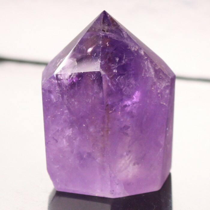 楽天市場】アメジスト ファントム ポイント 六角柱 【約230.5g