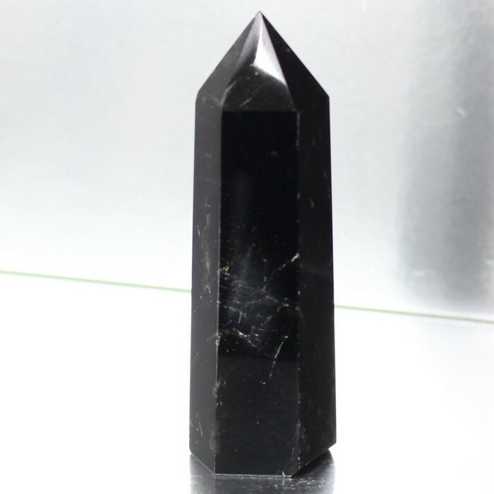 ★特選一石★希少チベット産♢破邪の石【黒水晶チベットモリオン六角柱ポイント】❤️ ☆特選一石☆希少チベット産♢破邪の石【黒水晶チベットモリオン六角柱