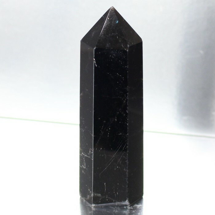 ✨存在際立つ漆黒極大サイズ 黒水晶六角柱✨レインボー モリオン 六角柱 天然石 モリオン△黒水晶】六角柱◇ポイント◇タワー◇魔除け◇邪気払い